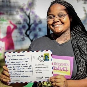 Jovens do programa Adolescente Saudável enviam mensagens a líderes mundiais
