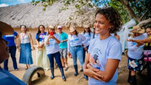 Atriz Thainá Duarte visita projetos no Maranhão e no Piauí