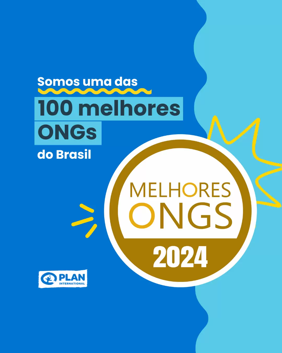 Somos mais uma vez uma das 100 melhores ONGs do Brasil